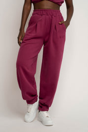 BURGUNDY SWEATPANTS - TIBET
