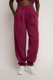 BURGUNDY SWEATPANTS - TIBET