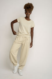 LIGHT BEIGE SWEATPANTS - TYBET
