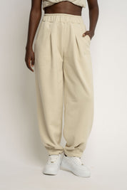 LIGHT BEIGE SWEATPANTS - TYBET