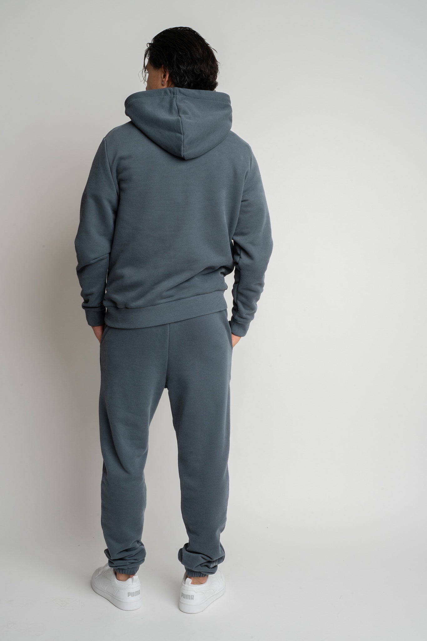 MĘSKA BLUZA Z KAPTUREM 2nd DROP GRAFITOWA - ASTON