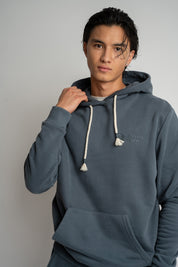 MĘSKA BLUZA Z KAPTUREM 2nd DROP GRAFITOWA - ASTON