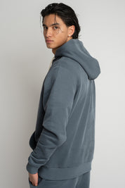 MĘSKA BLUZA Z KAPTUREM 2nd DROP GRAFITOWA - ASTON