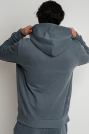 MĘSKA BLUZA Z KAPTUREM 2nd DROP GRAFITOWA - ASTON