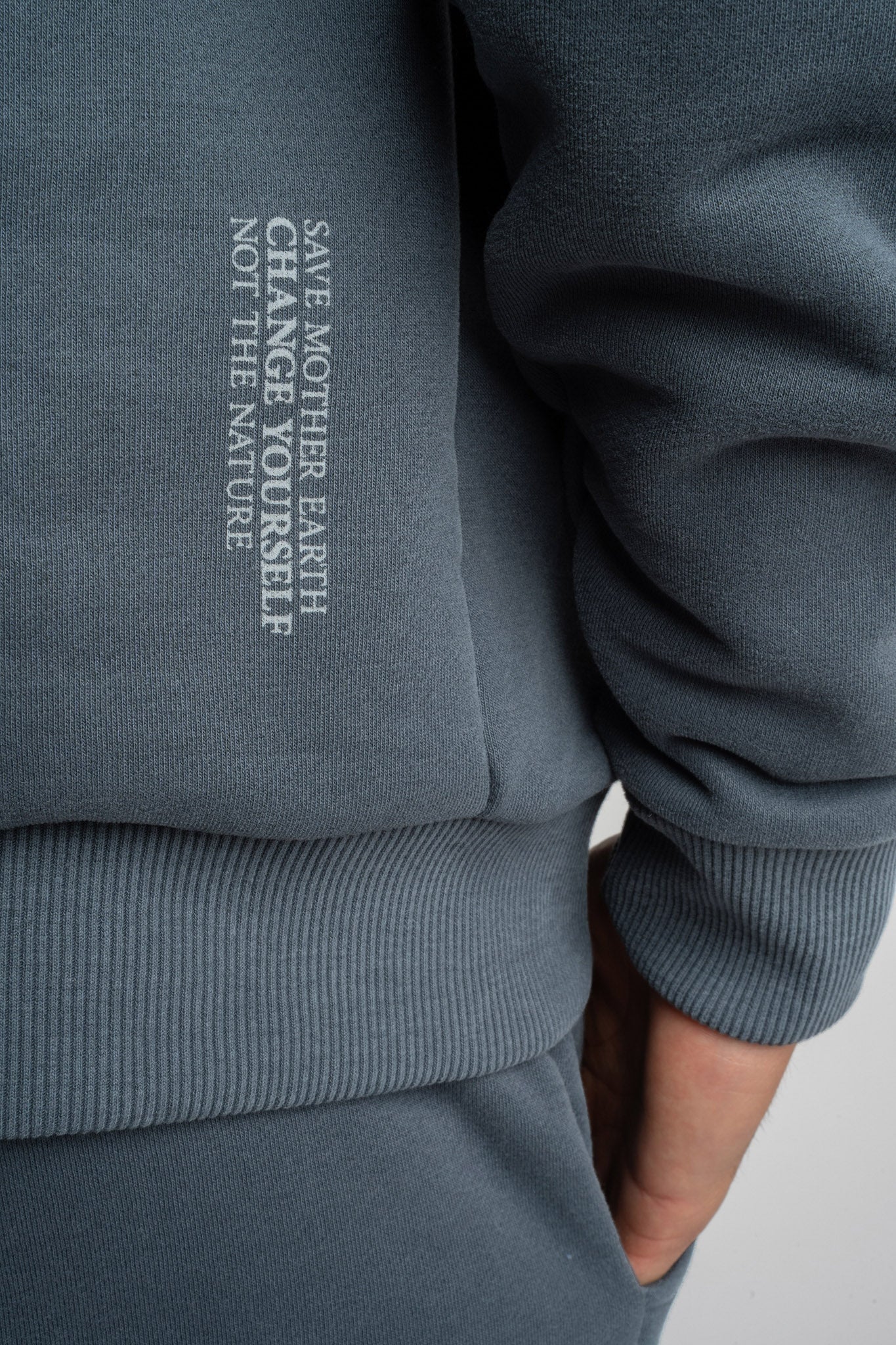 MĘSKA BLUZA Z KAPTUREM 2nd DROP GRAFITOWA - ASTON