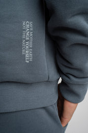 MĘSKA BLUZA Z KAPTUREM 2nd DROP GRAFITOWA - ASTON