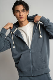 MĘSKA BLUZA Z KAPTUREM 2nd DROP GRAFITOWA- NASSAU