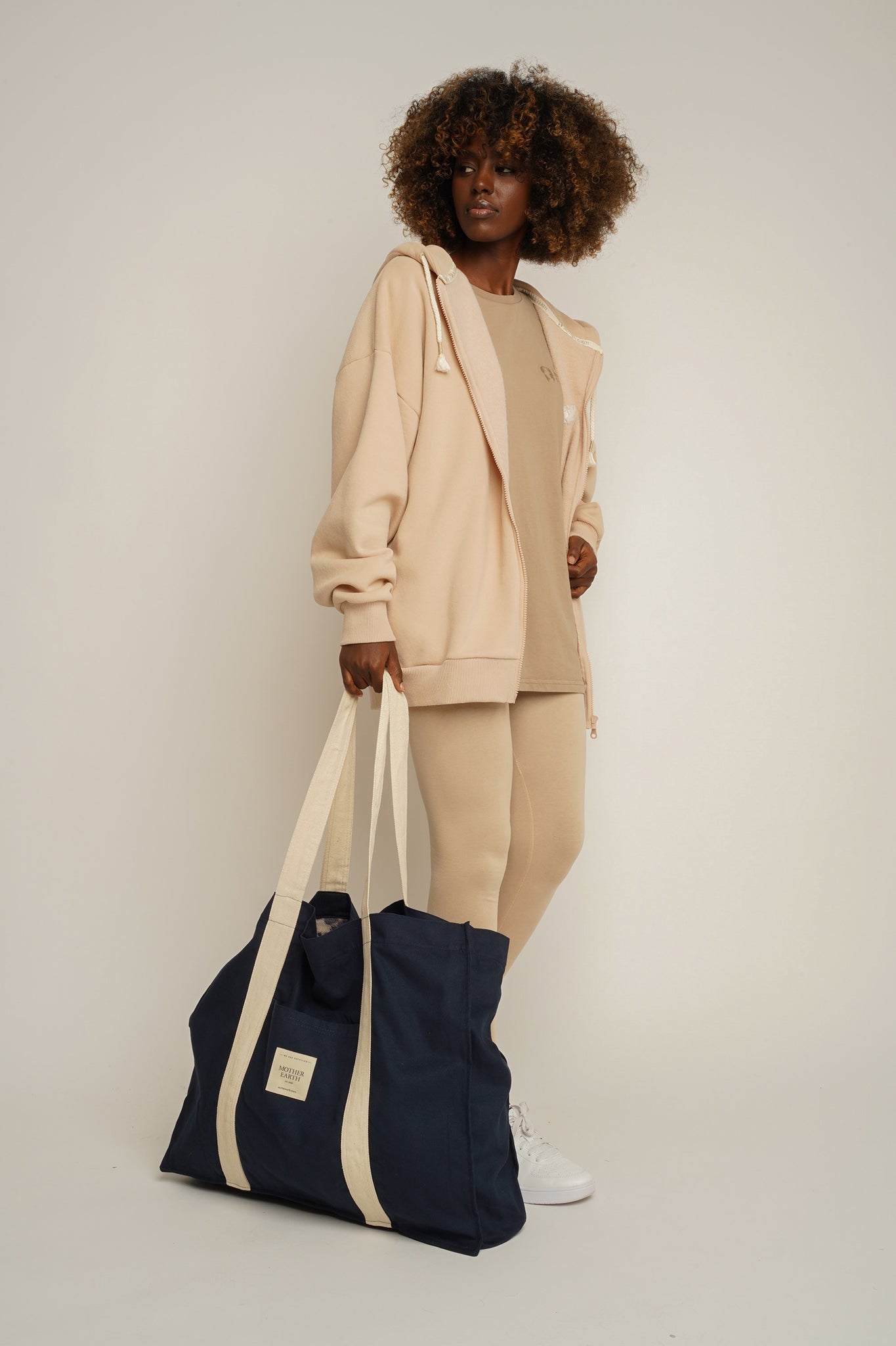 TORBA TYPU SHOPPER  BAG JEANSOWA NAVY3 - LIDO