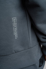 MĘSKA BLUZA Z KAPTUREM 2nd DROP GRAFITOWA- NASSAU