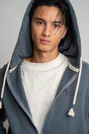 MĘSKA BLUZA Z KAPTUREM 2nd DROP GRAFITOWA- NASSAU