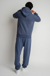 MEN'S NAVY HOODED SWEATSHIRT - ASTON