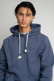 MEN'S NAVY HOODED SWEATSHIRT - ASTON