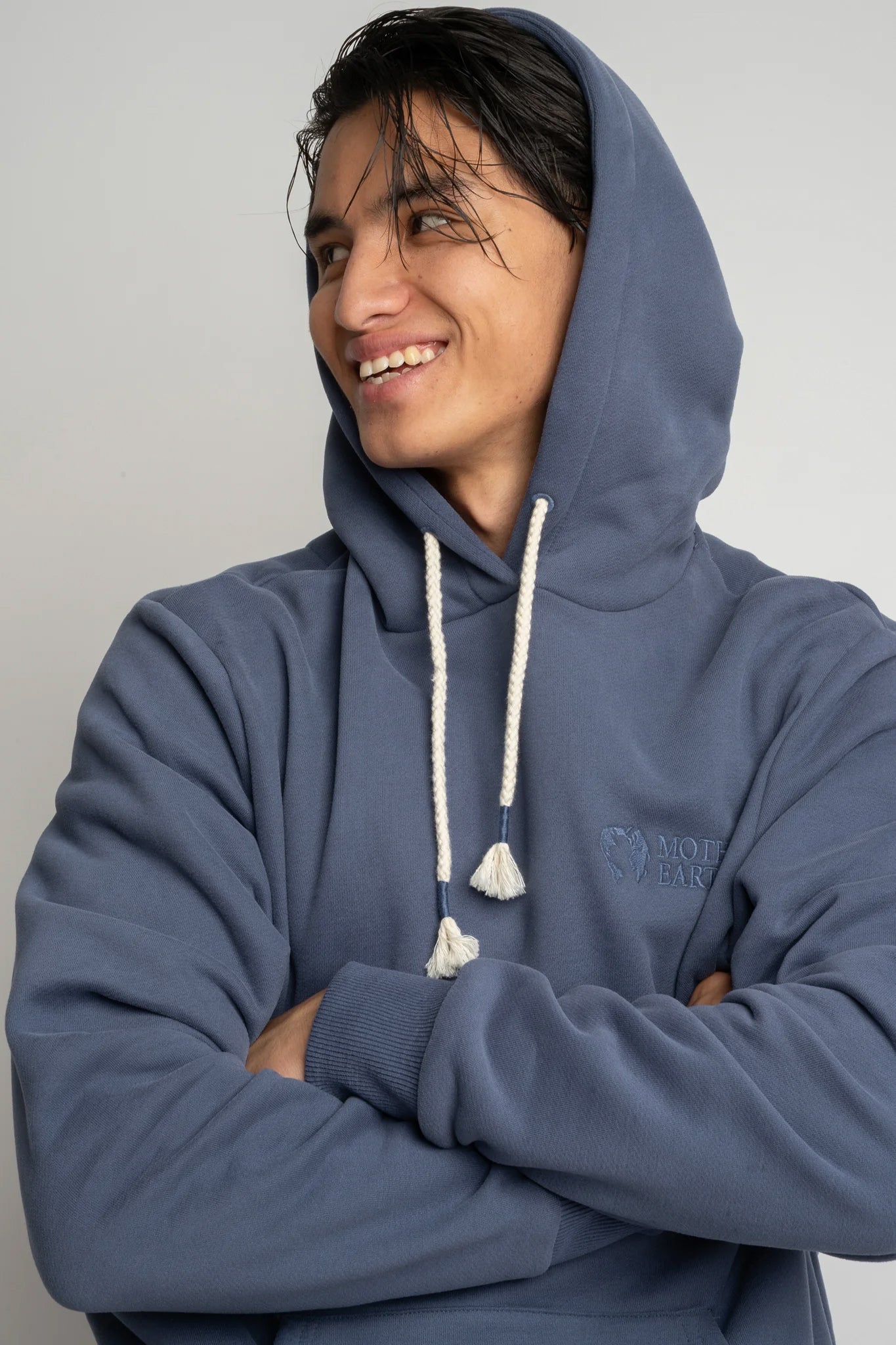 MĘSKA BLUZA Z KAPTUREM 2nd DROP GRANATOWA - ASTON