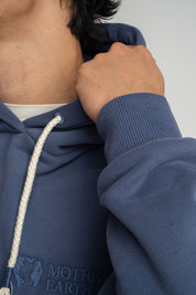 MEN'S NAVY HOODED SWEATSHIRT - ASTON