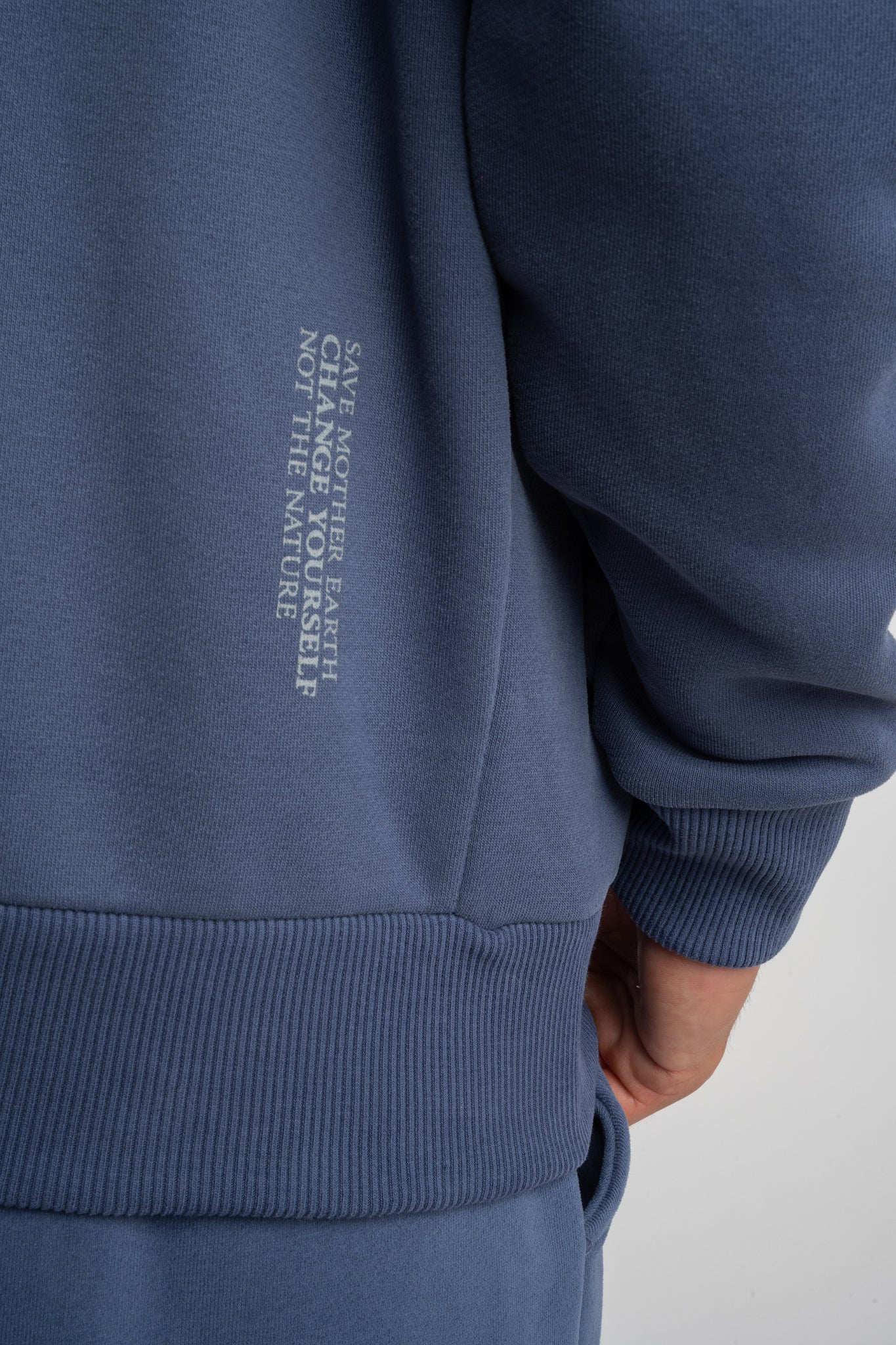 MEN'S NAVY HOODED SWEATSHIRT - ASTON