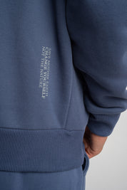 MEN'S NAVY HOODED SWEATSHIRT - ASTON