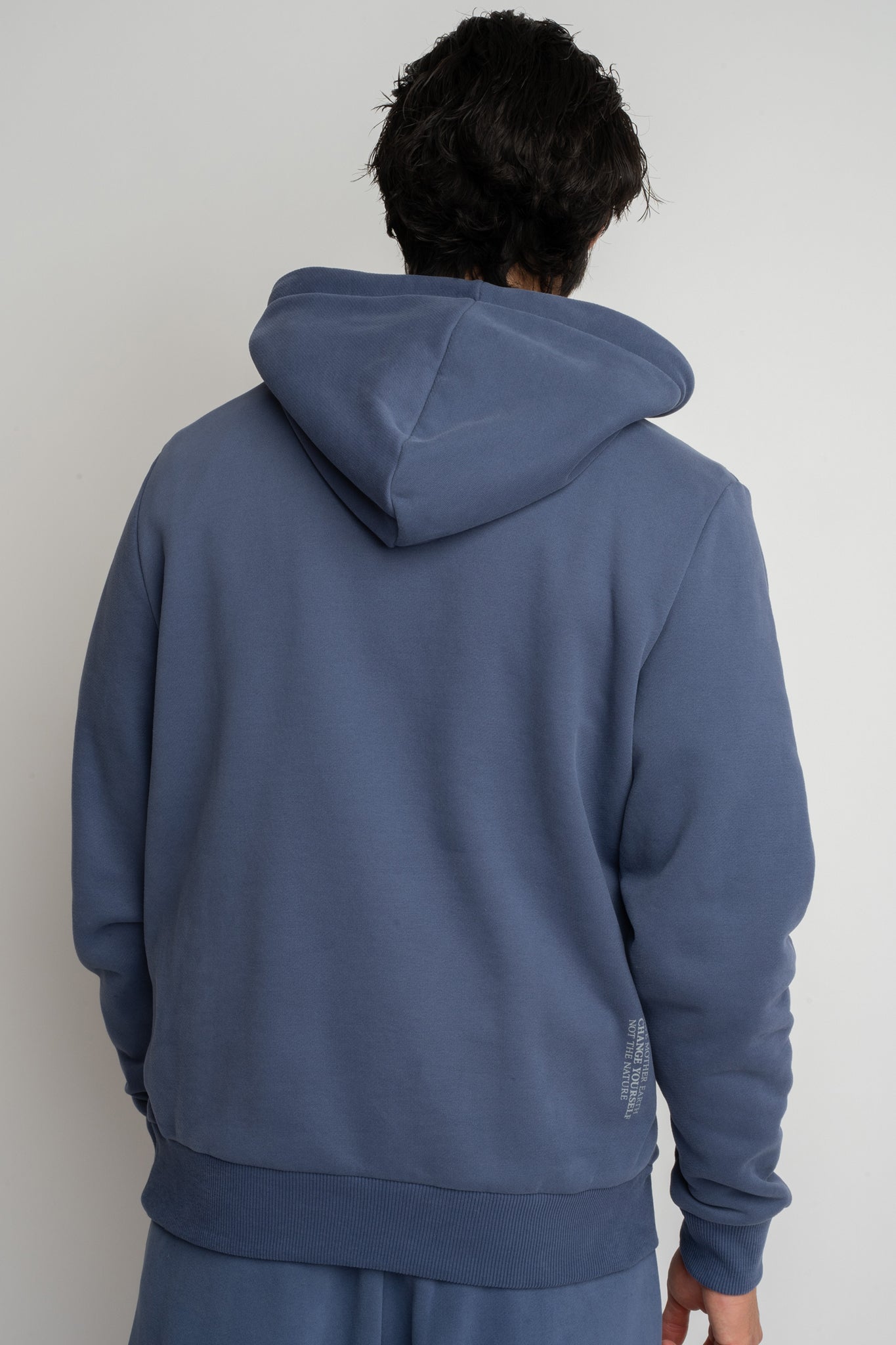 MEN'S NAVY HOODED SWEATSHIRT - ASTON
