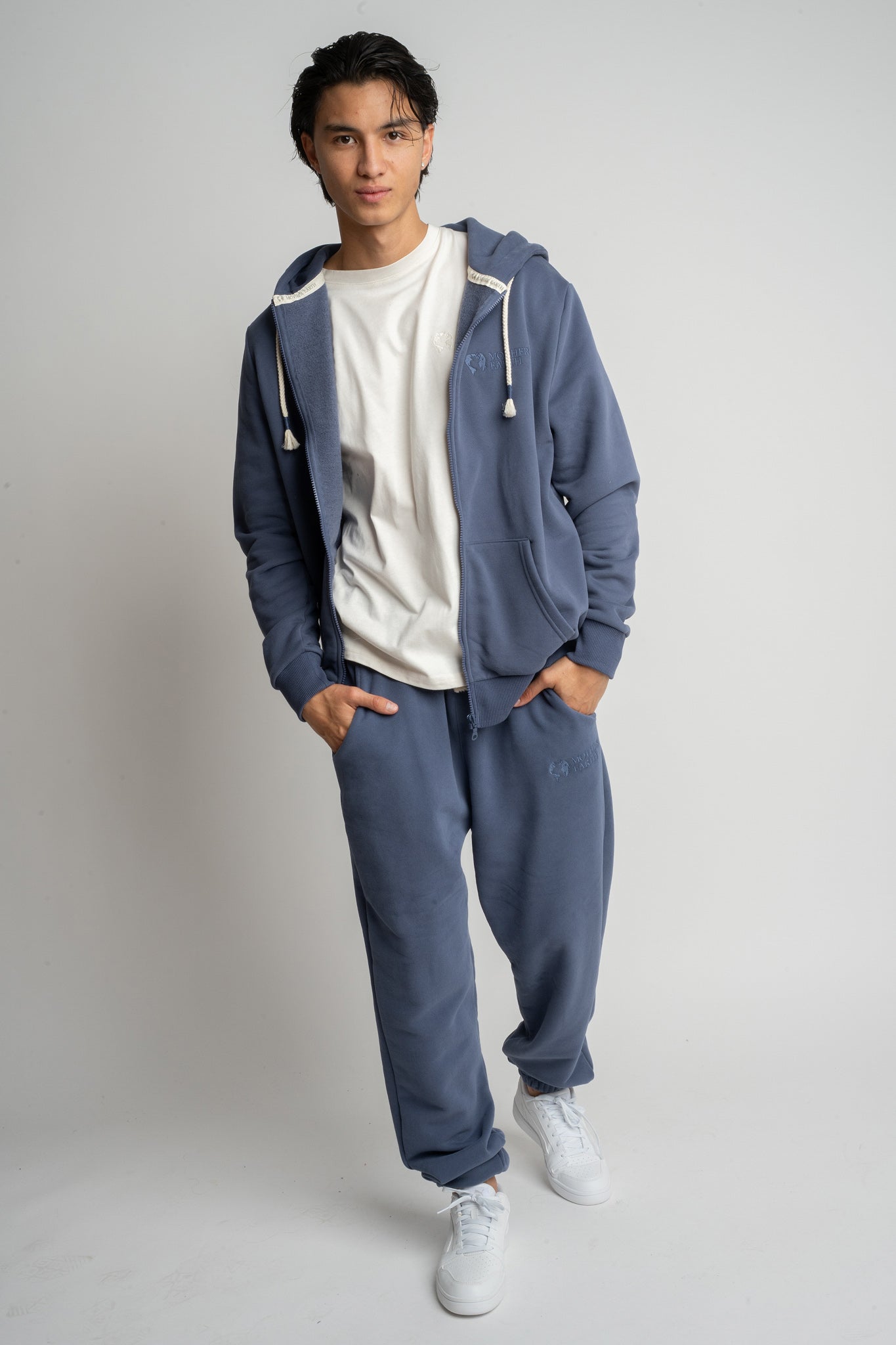 MĘSKA BLUZA Z KAPTUREM 2nd DROP GRANATOWA - NASSAU