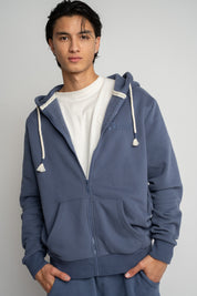 MĘSKA BLUZA Z KAPTUREM 2nd DROP GRANATOWA - NASSAU