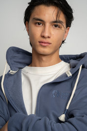 MĘSKA BLUZA Z KAPTUREM 2nd DROP GRANATOWA - NASSAU