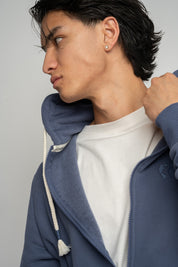 MĘSKA BLUZA Z KAPTUREM 2nd DROP GRANATOWA - NASSAU