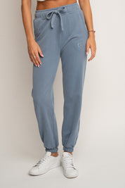 WASHED EFFECT SWEATPANTS BLUE - LAHTI