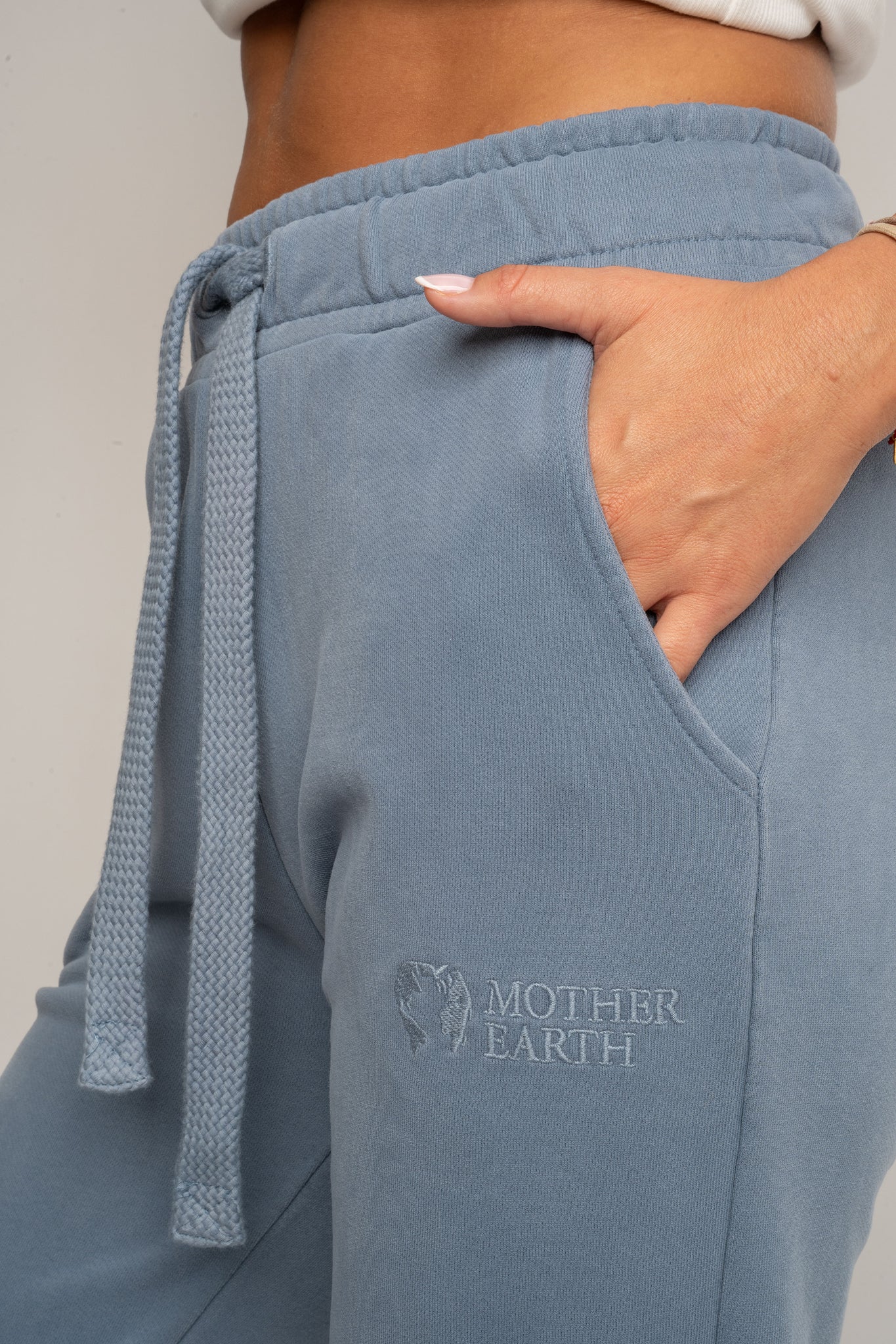 WASHED EFFECT SWEATPANTS BLUE - LAHTI
