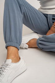 WASHED EFFECT SWEATPANTS BLUE - LAHTI