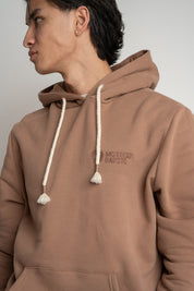 MĘSKA BLUZA Z KAPTUREM 2nd DROP BRĄZOWA- ASTON