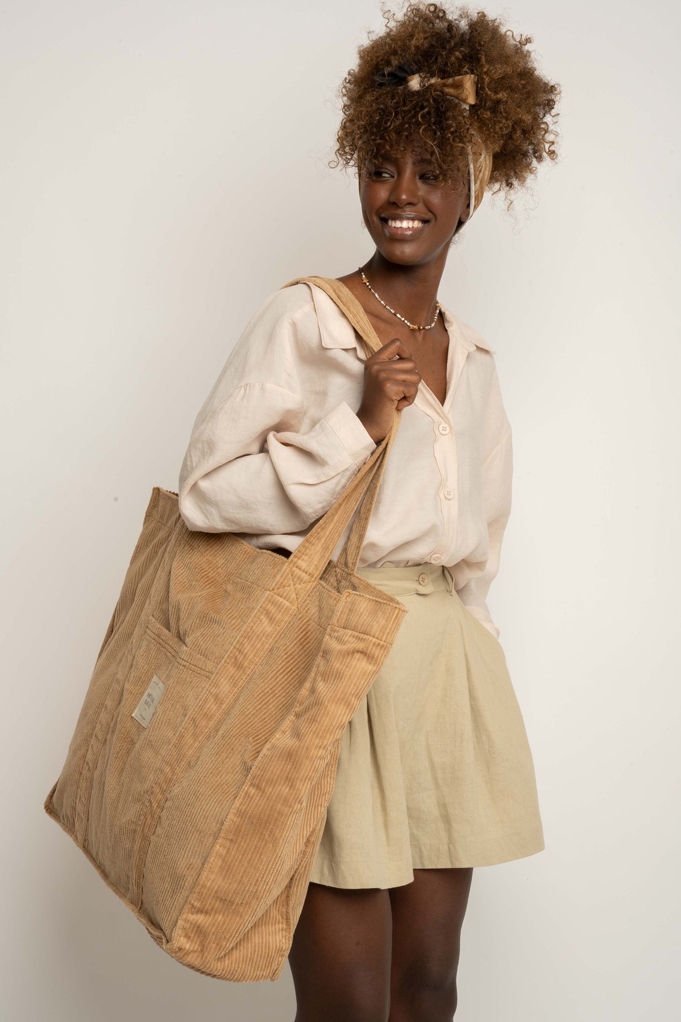 BEIGE SHOPPER BAG - MIAMI