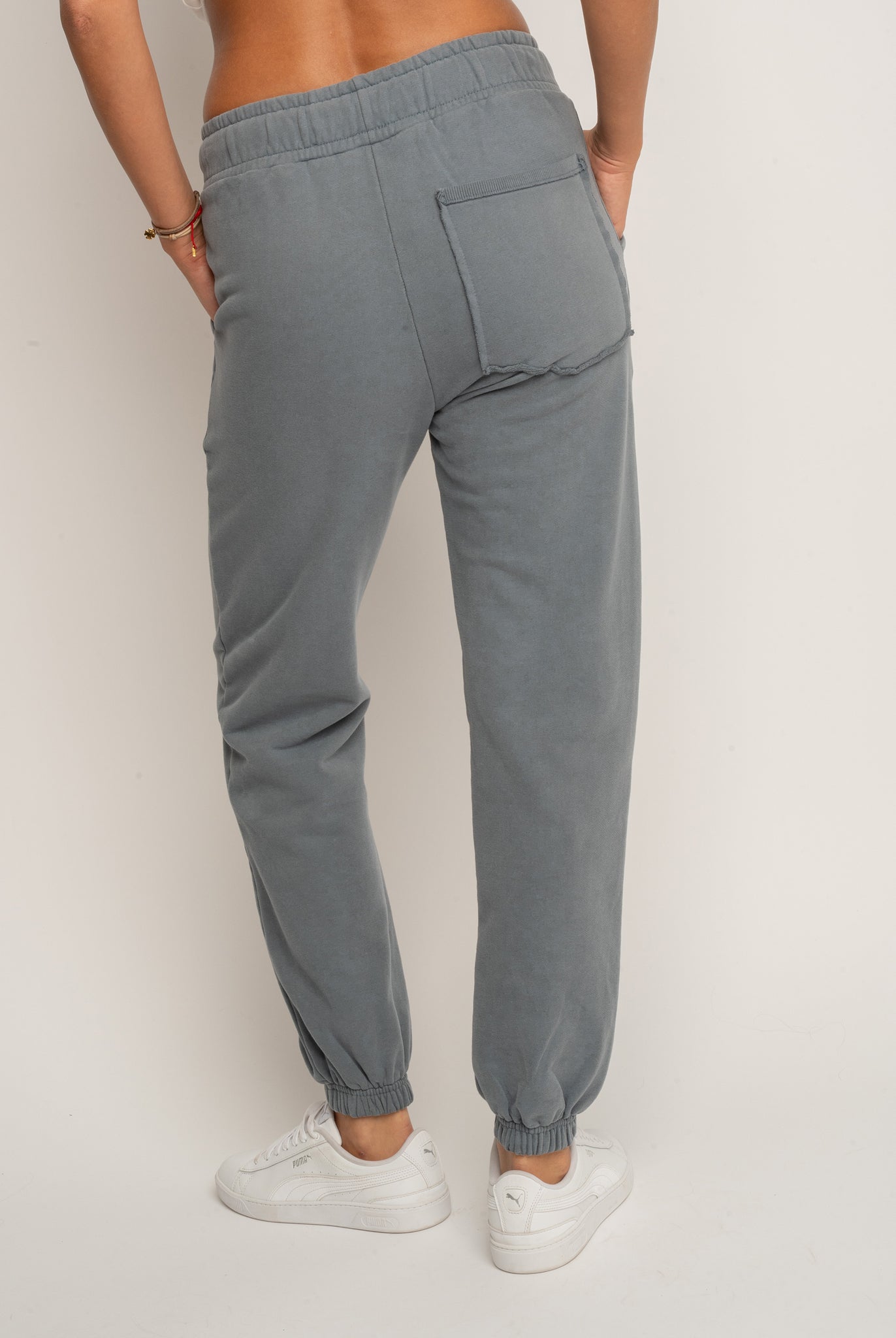 ANTHRACITE WASHED SWEATPANTS - LAHTI