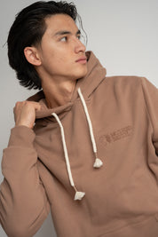 MĘSKA BLUZA Z KAPTUREM 2nd DROP BRĄZOWA- ASTON