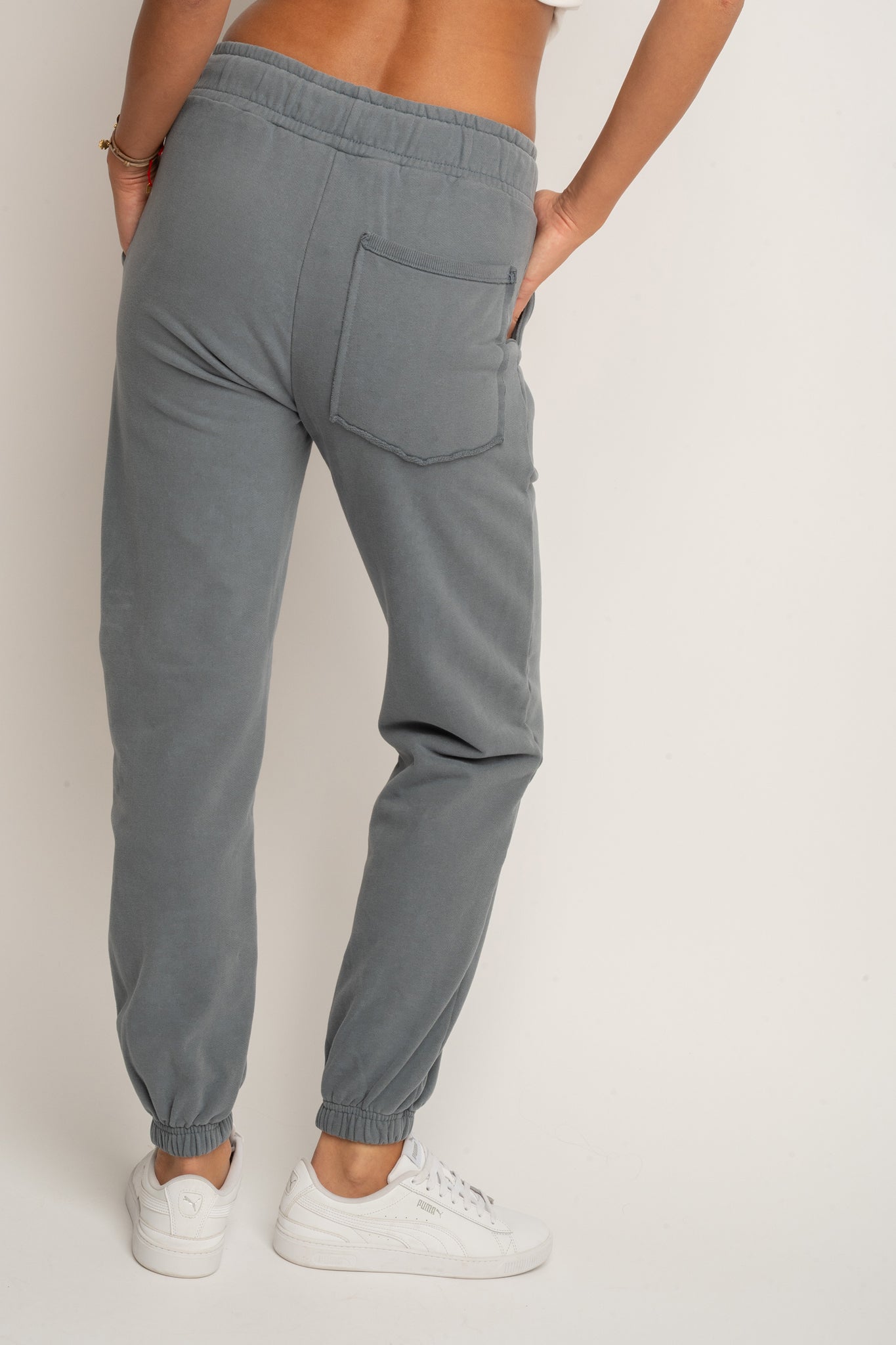 ANTHRACITE WASHED SWEATPANTS - LAHTI