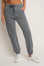 ANTHRACITE WASHED SWEATPANTS - LAHTI