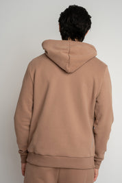 MĘSKA BLUZA Z KAPTUREM 2nd DROP BRĄZOWA- ASTON