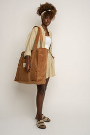 BROWN SHOPPER BAG - MIAMI