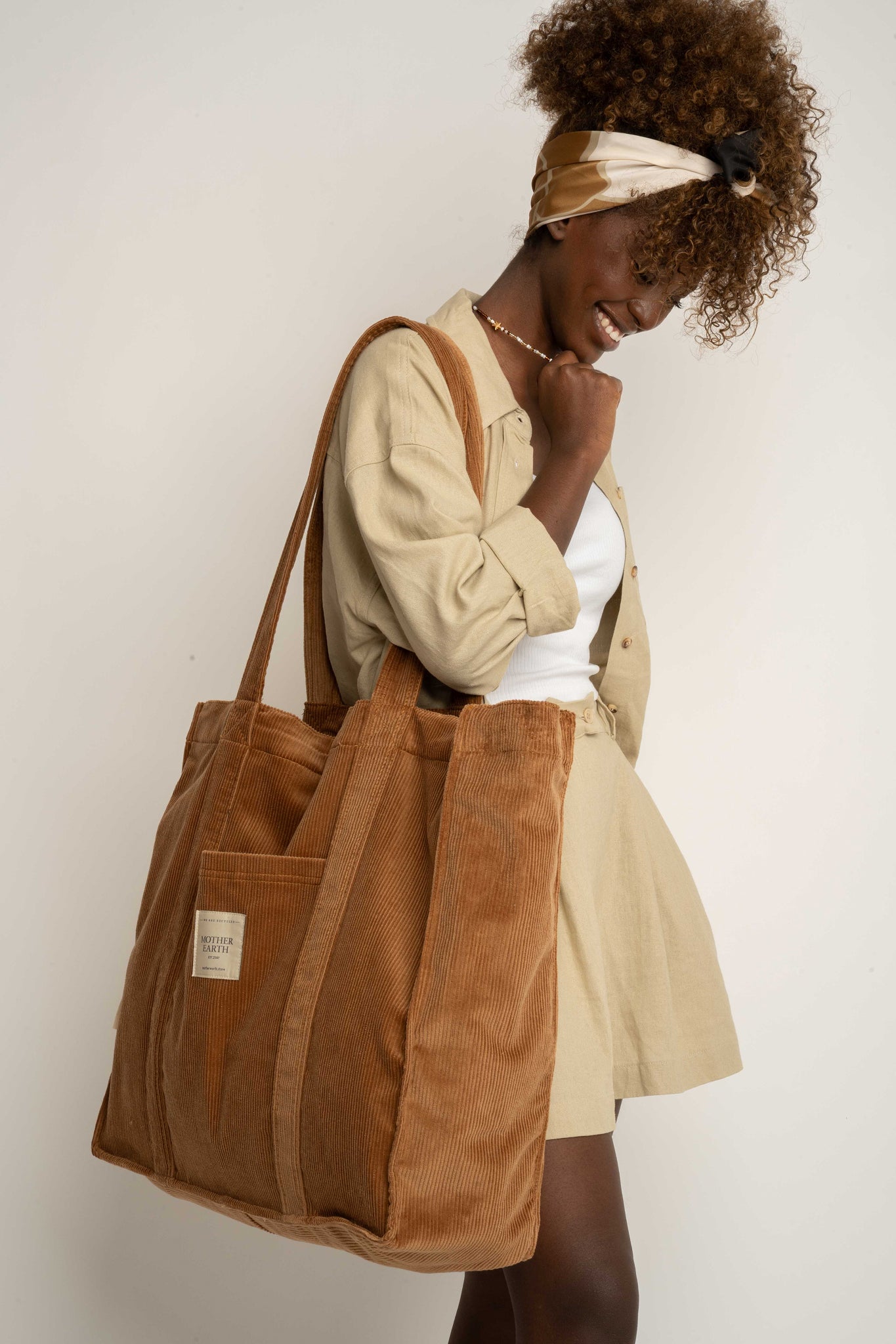 BROWN SHOPPER BAG - MIAMI