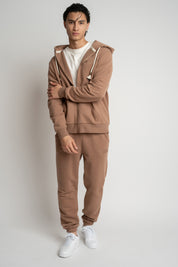 MĘSKA BLUZA Z KAPTUREM 2nd DROP BRĄZOWA - NASSAU