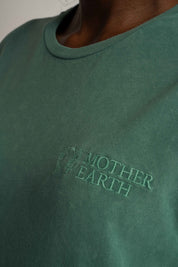 T-SHIRT Z EFEKTEM WASHED ZIELONY - MOJAVE