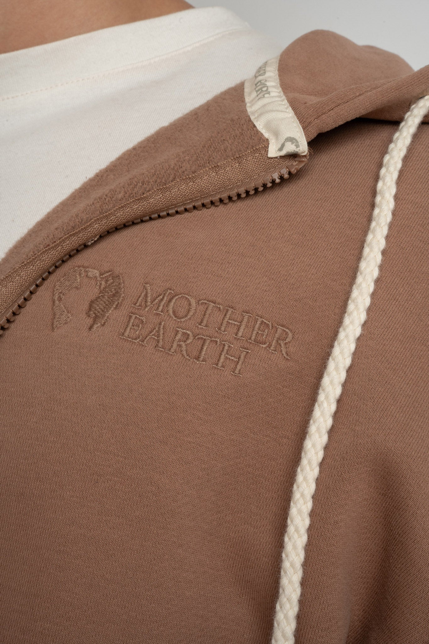 MĘSKA BLUZA Z KAPTUREM 2nd DROP BRĄZOWA - NASSAU