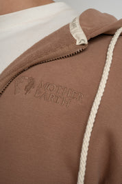 MĘSKA BLUZA Z KAPTUREM 2nd DROP BRĄZOWA - NASSAU