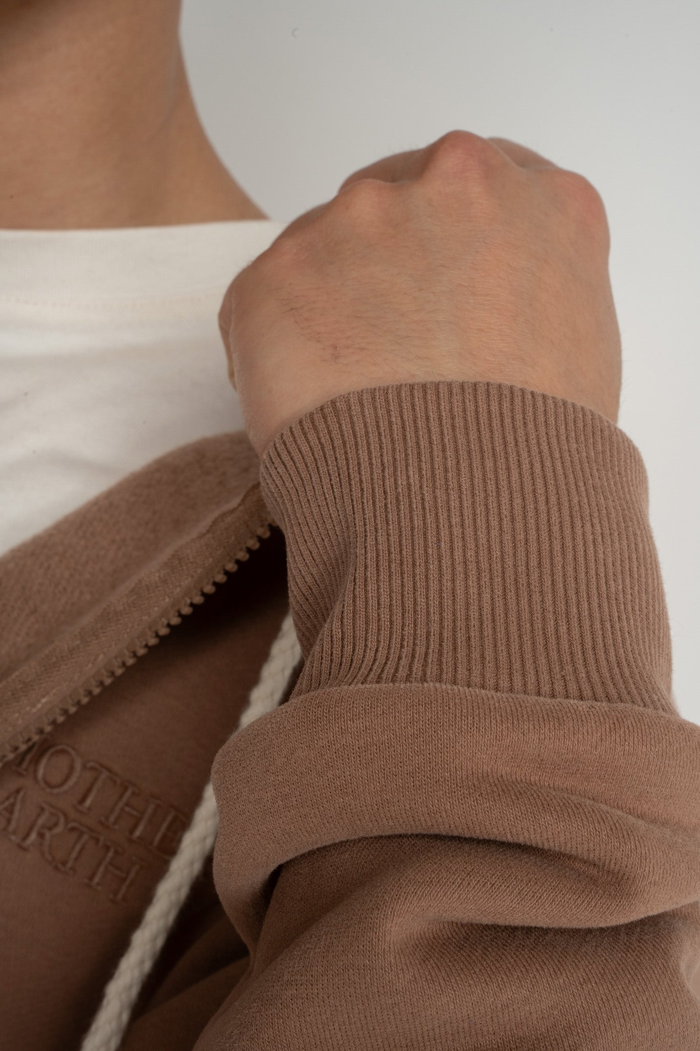 MĘSKA BLUZA Z KAPTUREM 2nd DROP BRĄZOWA - NASSAU