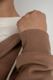 MĘSKA BLUZA Z KAPTUREM 2nd DROP BRĄZOWA - NASSAU