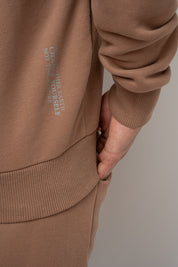 MĘSKA BLUZA Z KAPTUREM 2nd DROP BRĄZOWA - NASSAU