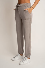 SPODNIE DRESOWE REGULAR FIT Z EFEKTEM WASHED MOCCA - LAHTI