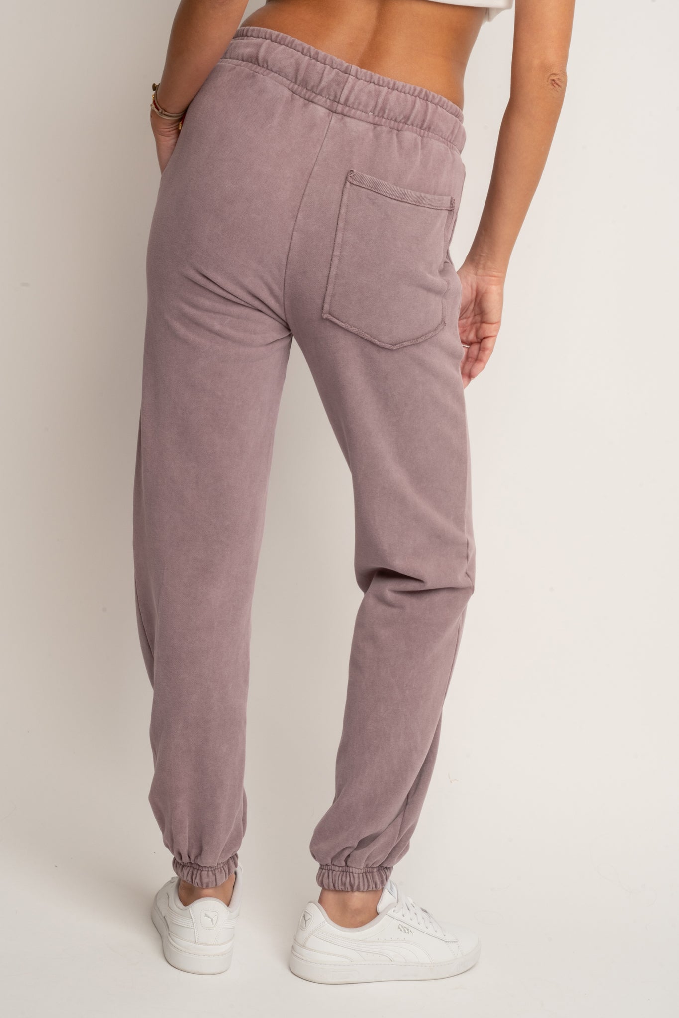 HEATHER WASHED SWEATPANTS - LAHTI
