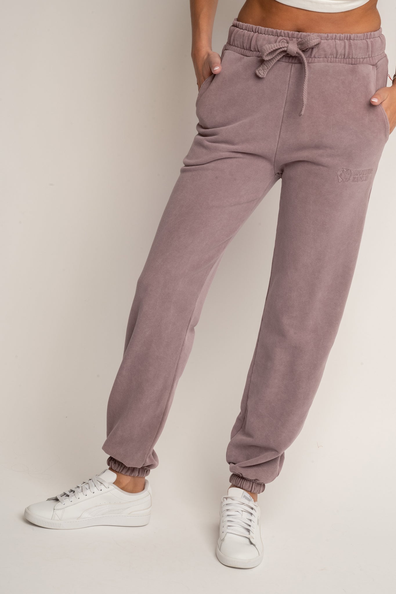 HEATHER WASHED SWEATPANTS - LAHTI