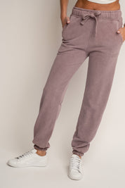 HEATHER WASHED SWEATPANTS - LAHTI