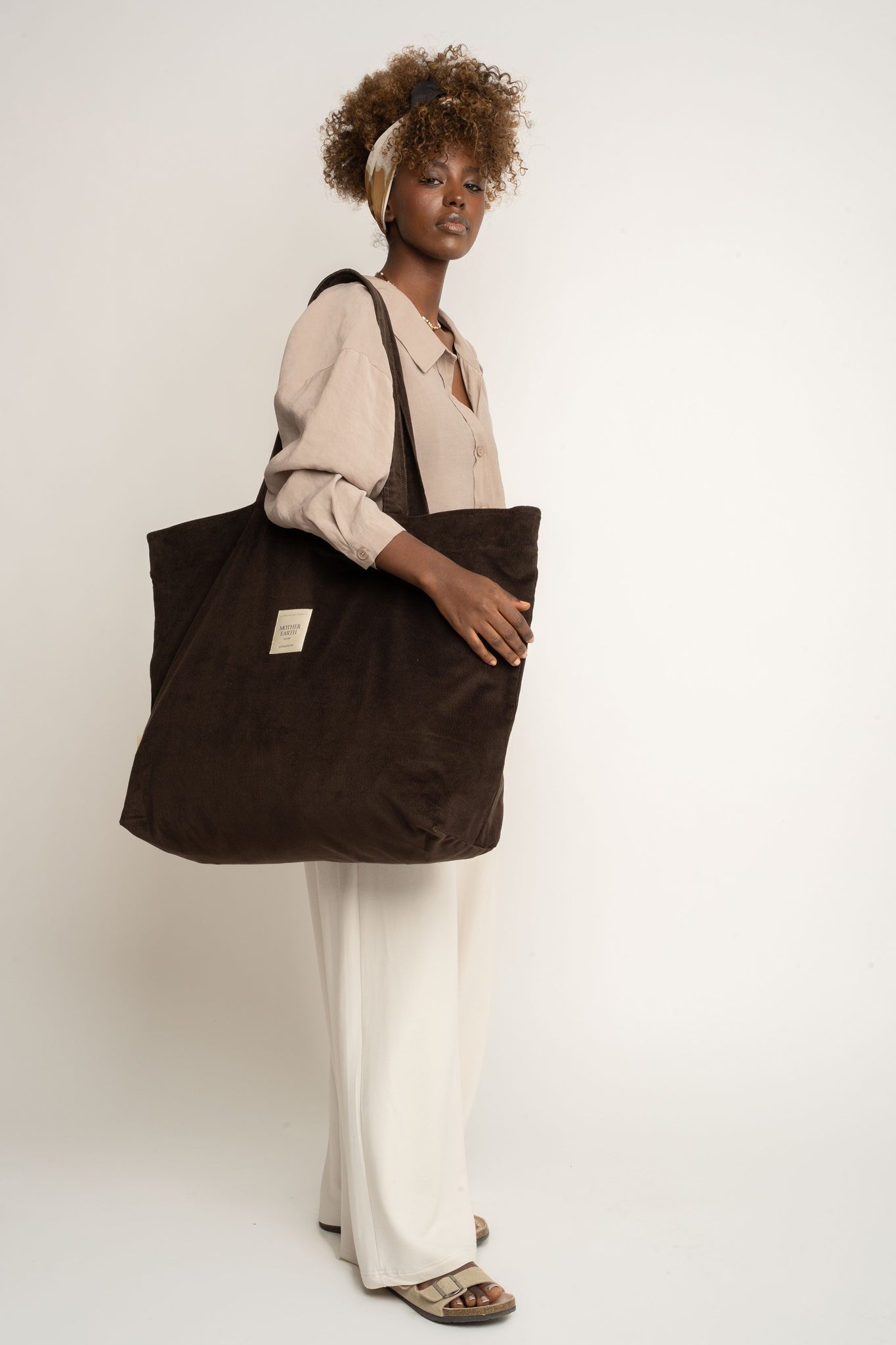 DARK OLIVE SHOPPER BAG - ADALAR