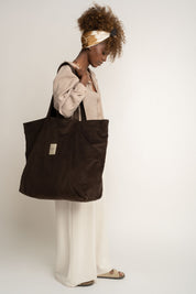 DARK OLIVE SHOPPER BAG - ADALAR